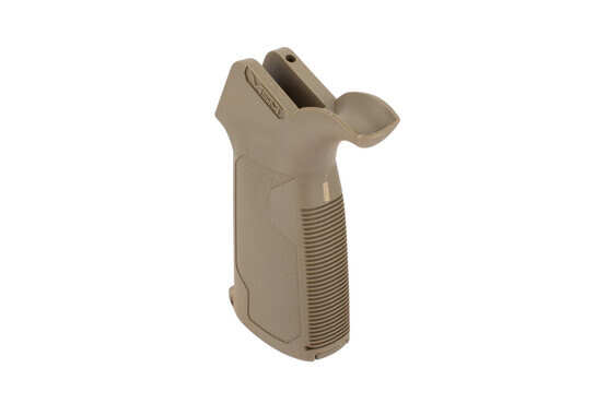 NcSTAR VISM AR15 Ergonomic Tan Pistol Grip has an internal storage compartment